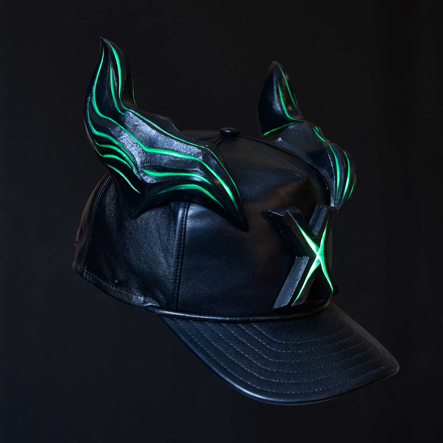 Leather X Hat