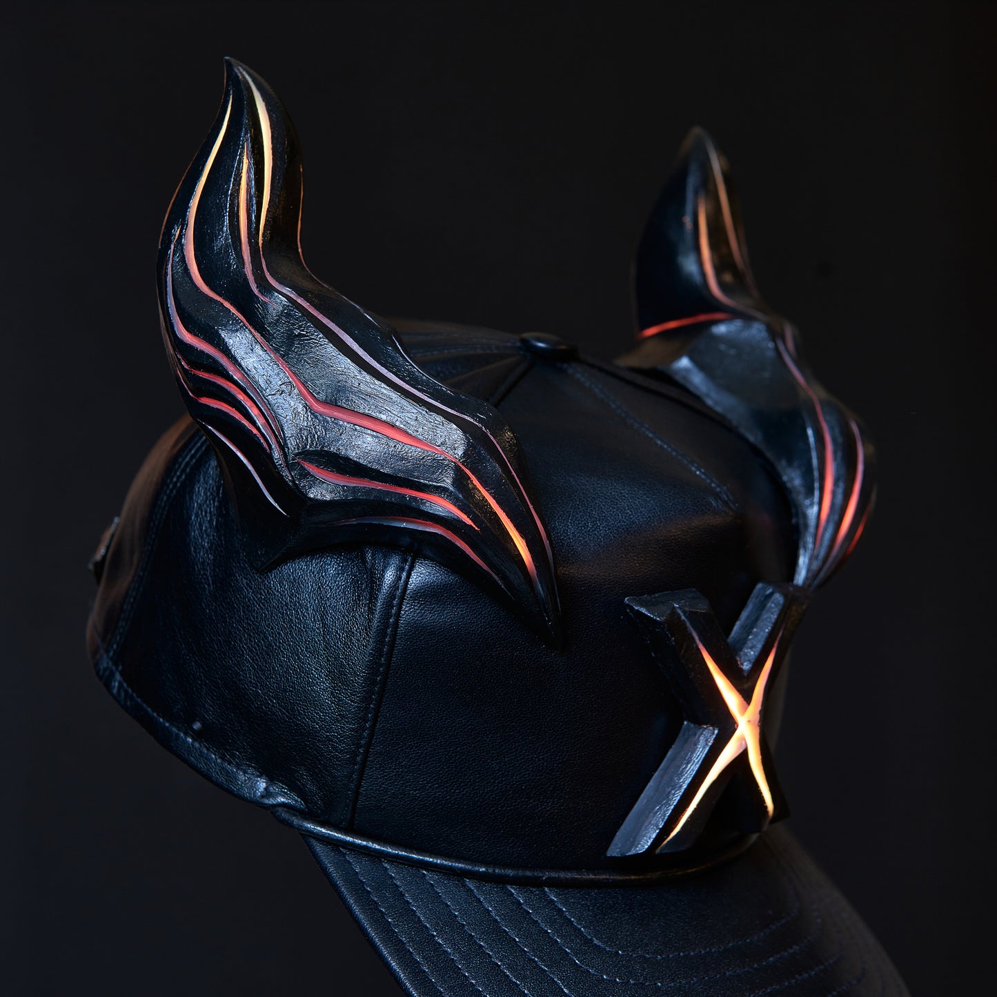 Leather X Hat