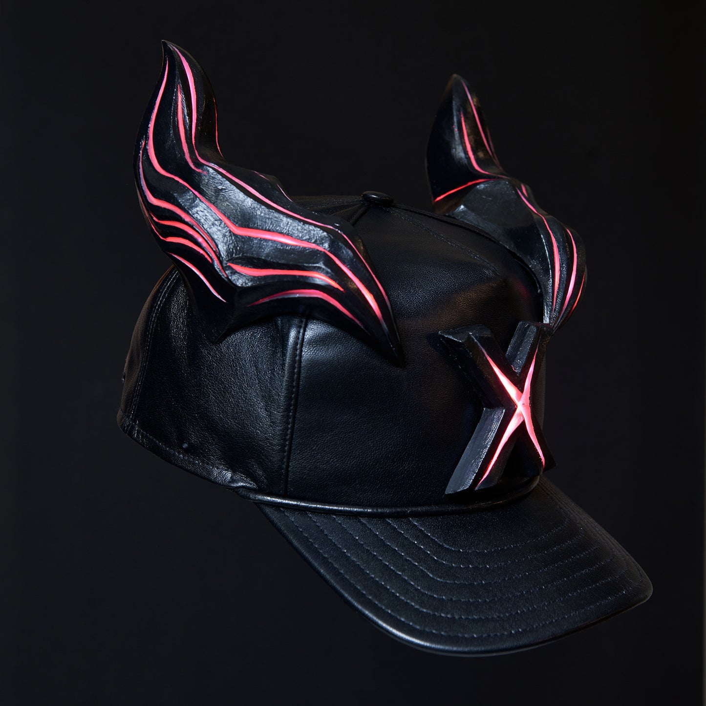 Leather X Hat