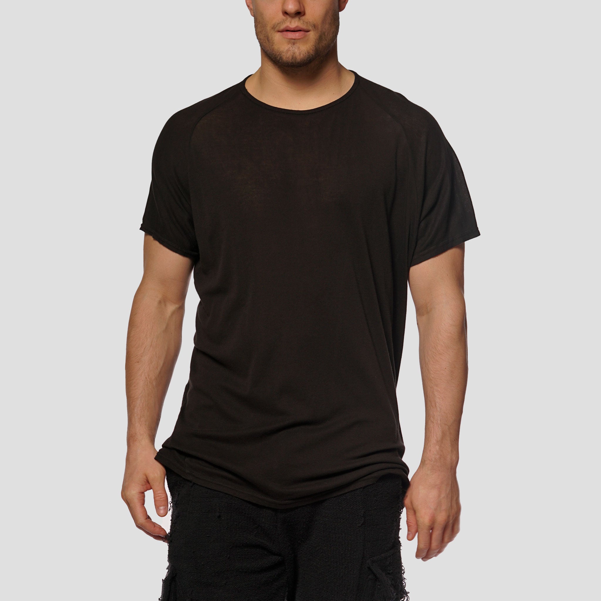 Load image into Gallery viewer, Raglan Shirt Black
