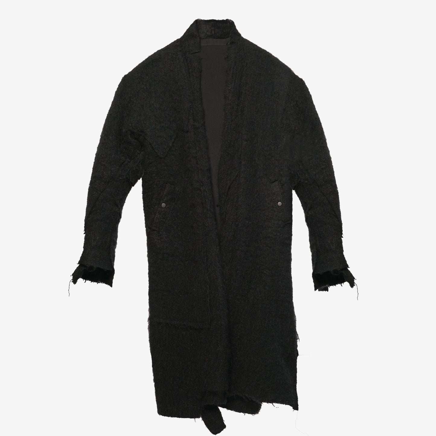 Boiled Patch Wool Coat