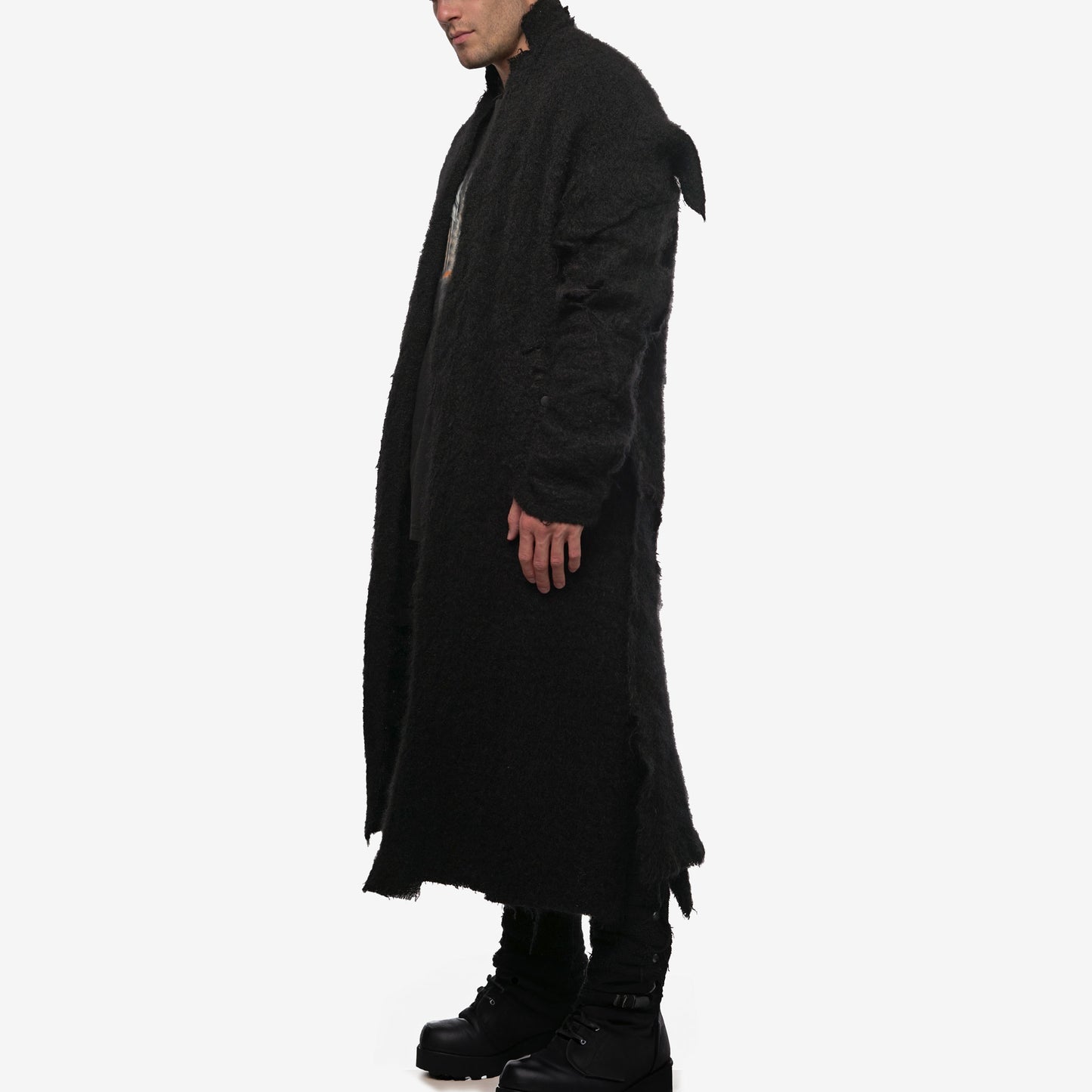 Boiled Patch Wool Coat